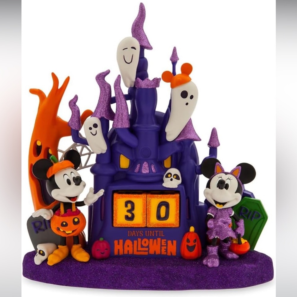 2022 Disney Parks Mickey And Minnie Mouse Halloween Countdown Calendar Ghost New